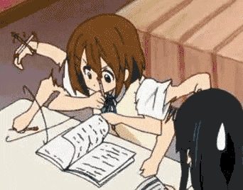 疯狂做作业.gif
